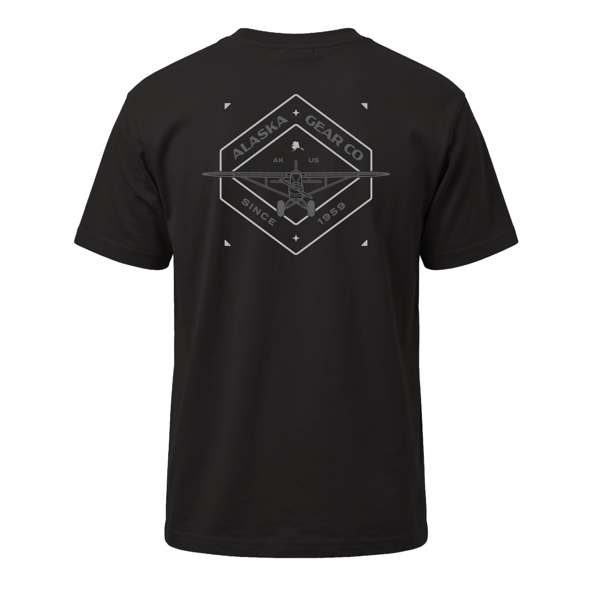 Magnetic North Tee - Shale Black, back