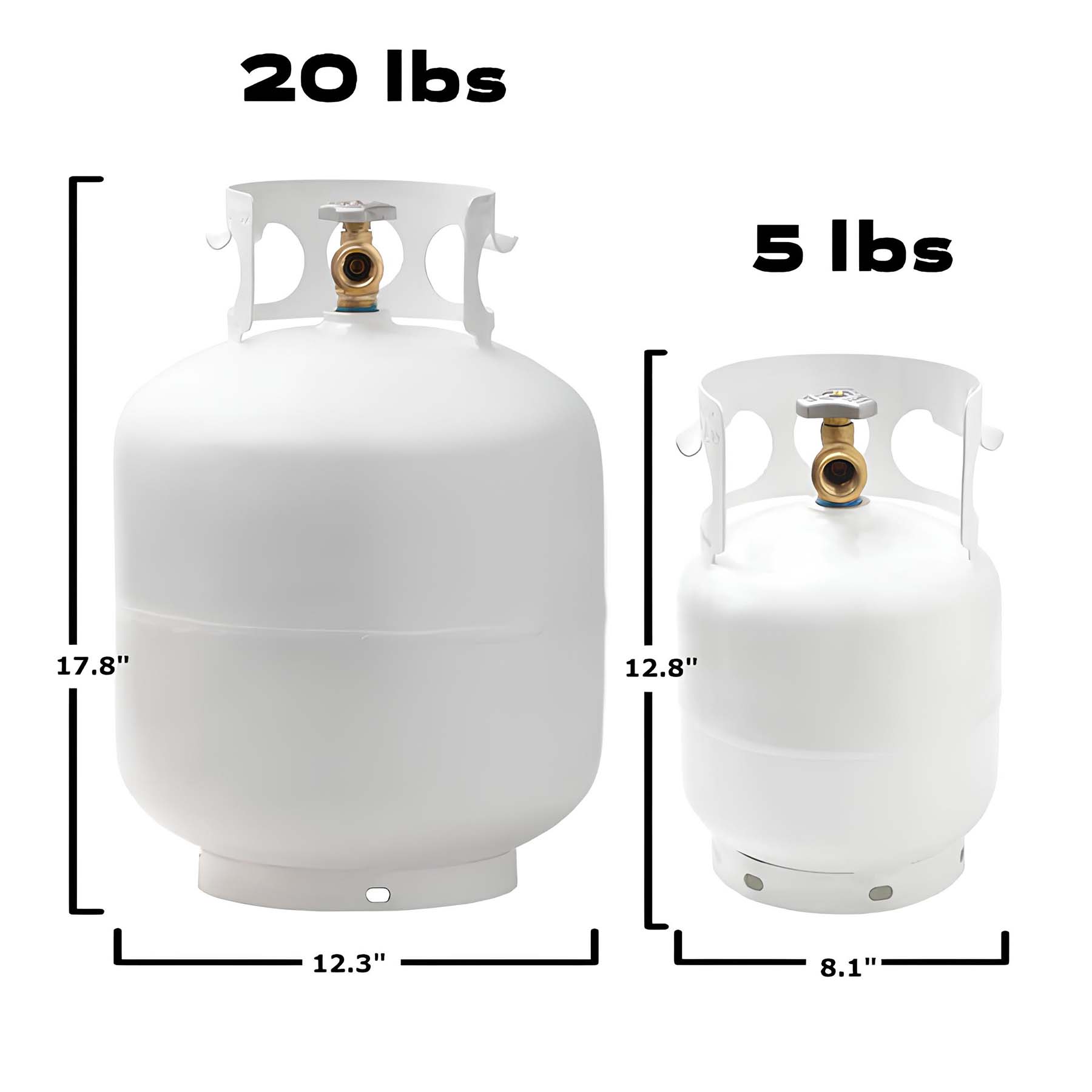 Alaska Gear Company Portable 5 lb Propane Tank -