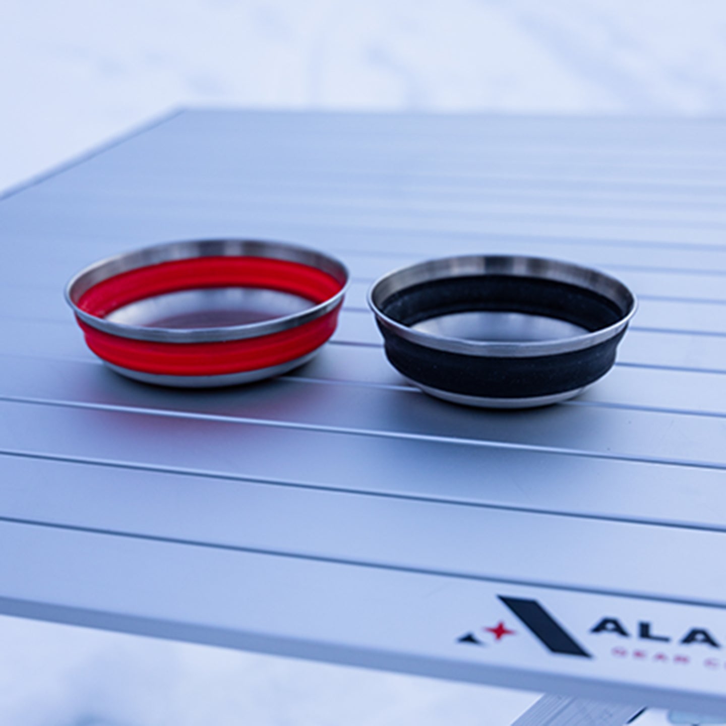 Collapsible Stainless Steel Silicone Bowl Set