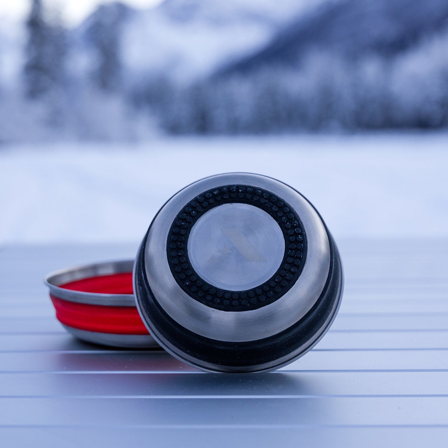 Collapsible Stainless Steel Silicone Bowl Set