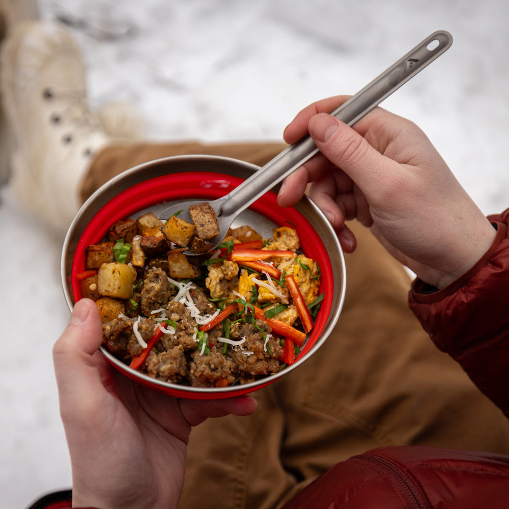 Collapsible Stainless Steel Silicone Bowl Set