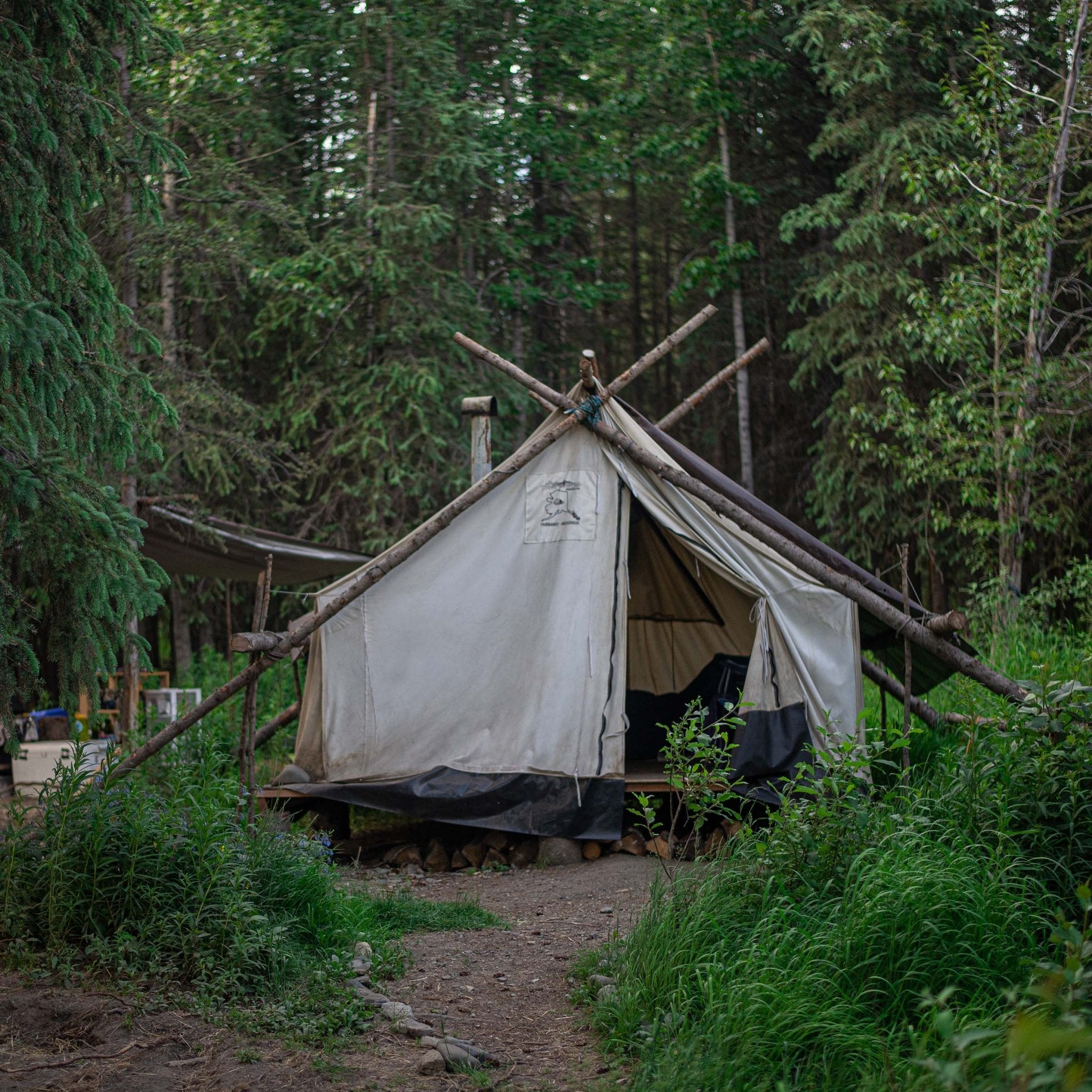 Alaska Gear Company 10 oz Natural Canvas Wall Tent - T10983